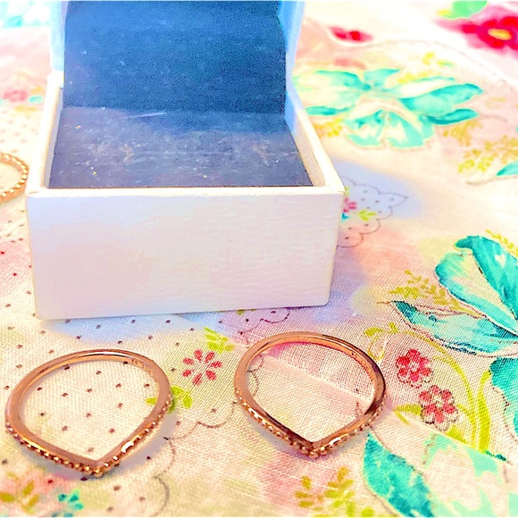 14K rose gold/925 Authentic Pandora Rings,unworn SIzes 10&10.5 buy 1 or both - Picture 5 of 11
